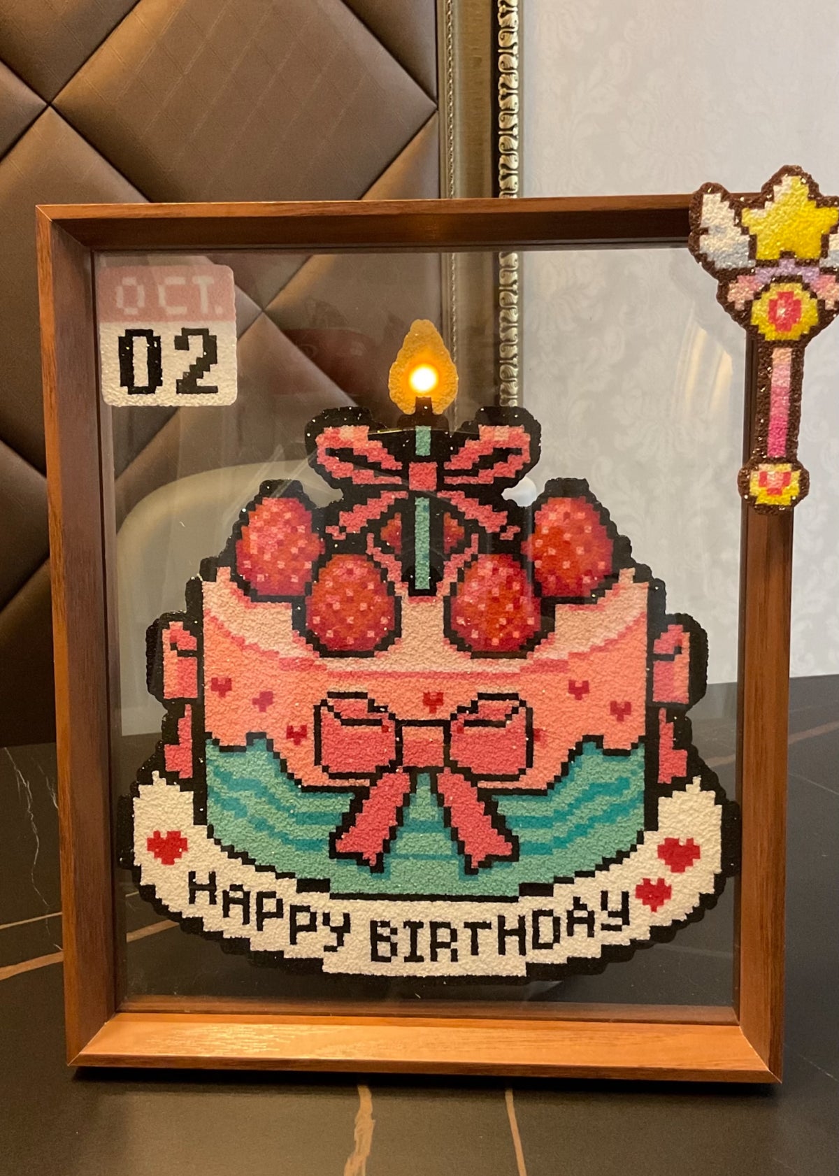 🍓 Pixel Art Strawberry Cake 🎂