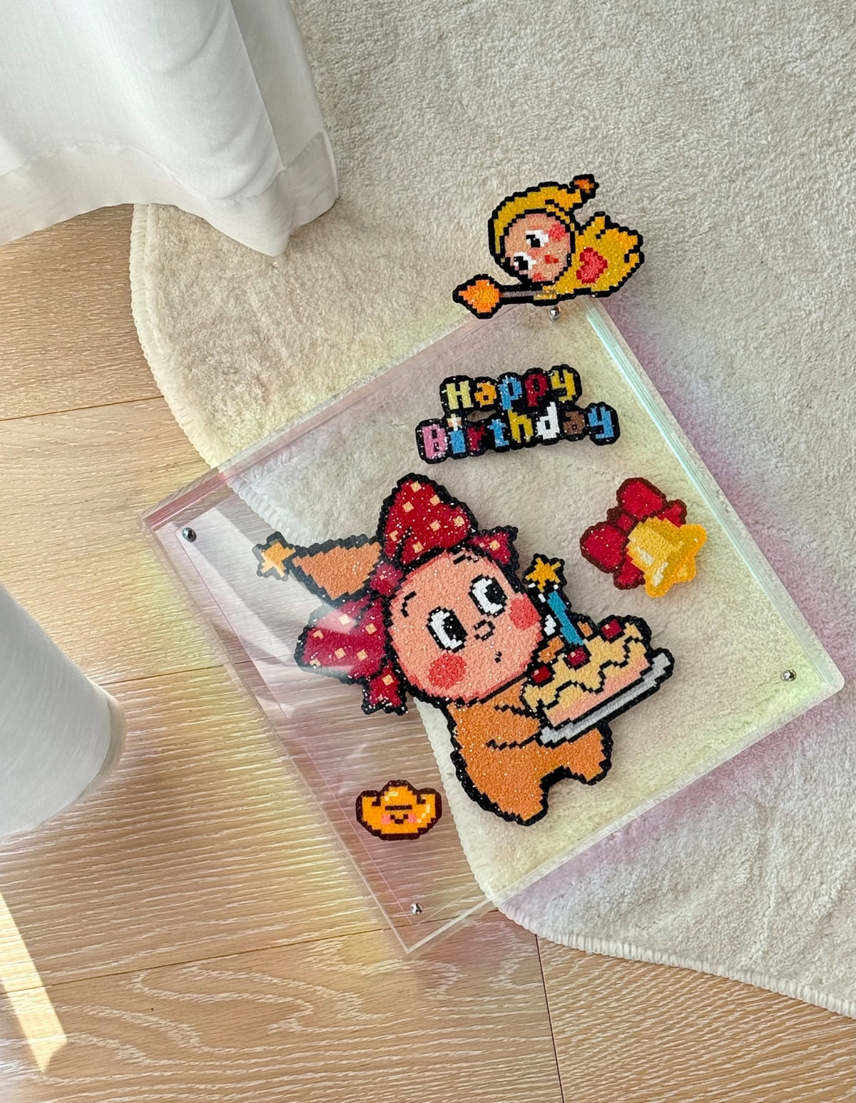 Star Character Pixel Art Cake – MadeLumi