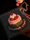 Pixel Art Strawberry Cake