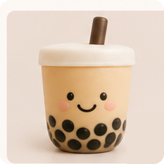 Cute boba milk tea slow-rising squishy