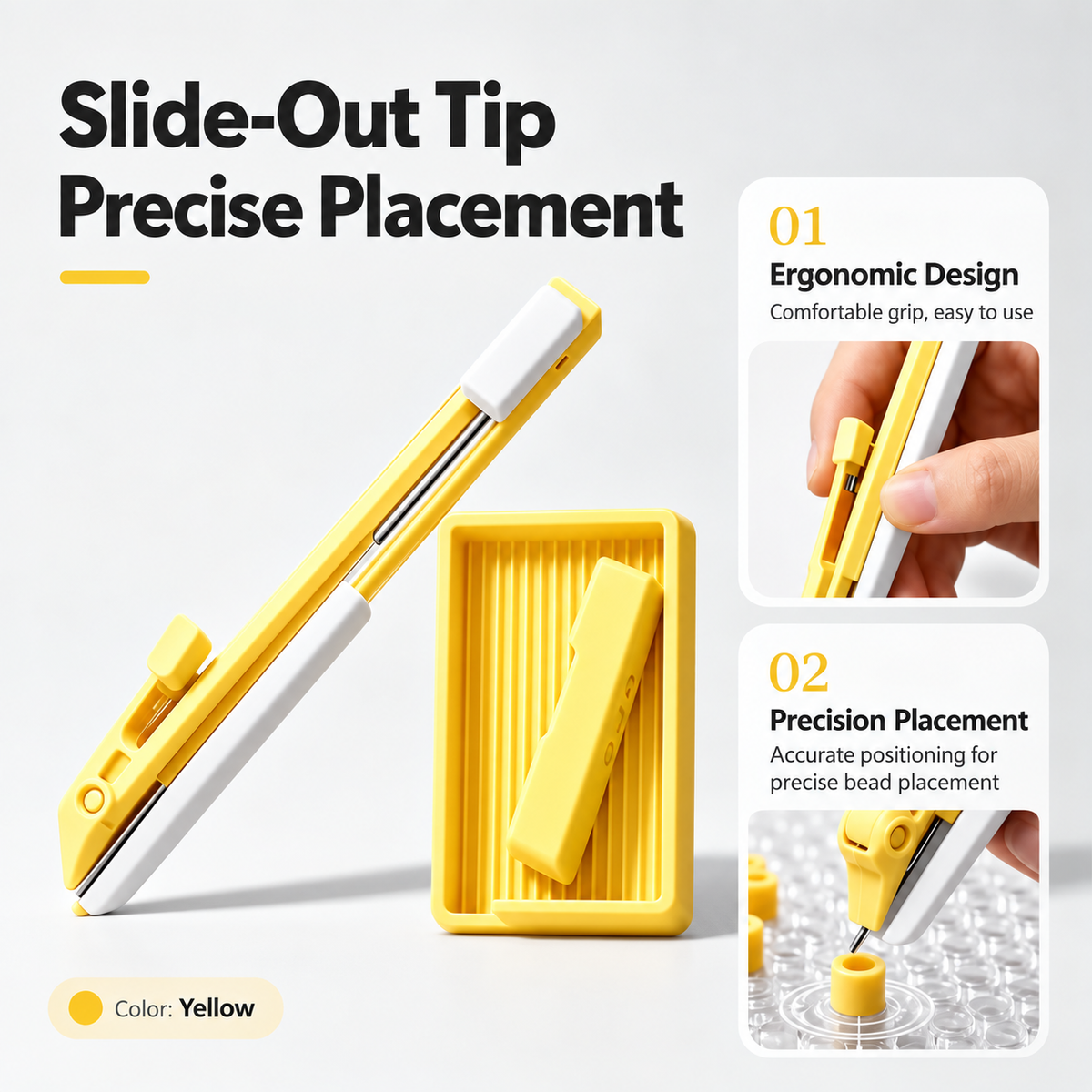 Yellow precision fuse bead placement pen